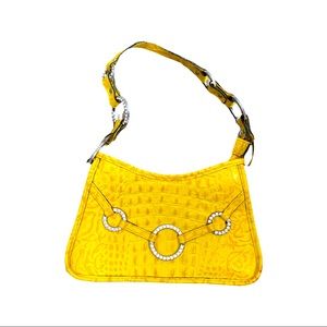 Yellow leather Raviani purse
